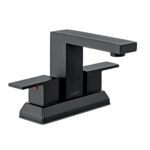 Mezcladora para lavabo 4', negro, FOSET KUBO