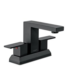 Mezcladora para lavabo 4', negro, FOSET KUBO