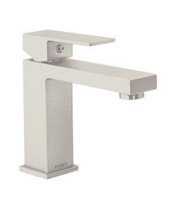 Monomando corto para lavabo, satín, FOSET KUBO