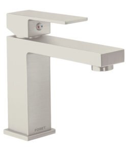 Monomando corto para lavabo, satín, FOSET KUBO