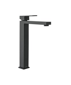 Monomando alto para lavabo, negro, FOSET KUBO