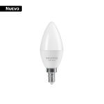Foco LED tipo vela 4W (25W), luz blanca brillante 6500K, E12