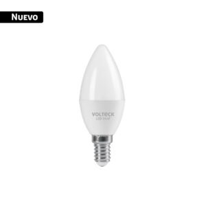 Foco LED tipo vela 4W (25W), luz blanca brillante 6500K, E14