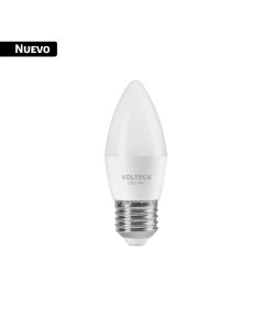 Foco LED tipo vela 4W (25W) 2400K luz ámbar, E27, VOLTECK