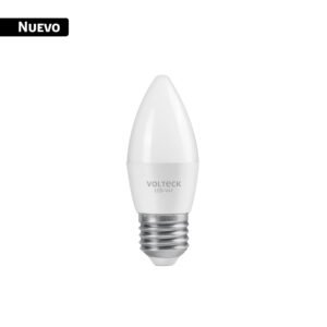 Foco LED tipo vela 4W (25W), luz blanca brillante 6500K, E27