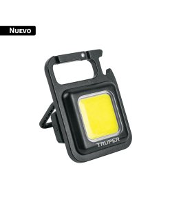 Mini linterna LED 280 lm recargable, tipo llavero, TRUPER
