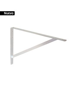 Ménsula reforzada de acero, galvanizada, 13 x 20', FIERO