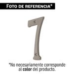 Número 7 de latón sólido 4', níquel satín, HERMEX