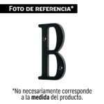 Letra B de latón sólido 4', negro, HERMEX