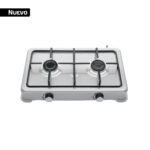 Parrilla de gas de sobreponer,2 quemadores, inox, FOSET AERO