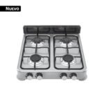 Parrilla de gas de sobreponer,4 quemadores, inox, FOSET AERO