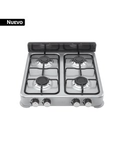 Parrilla de gas de sobreponer,4 quemadores, inox, FOSET AERO