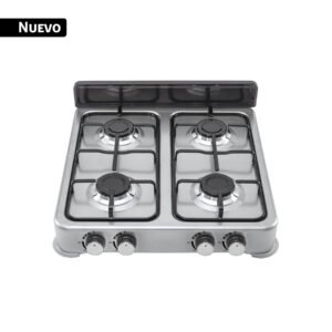 Parrilla de gas de sobreponer,4 quemadores, inox, FOSET AERO