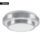 Luminario LED plafón decorativo 9W 6500K, metálico, BASIC