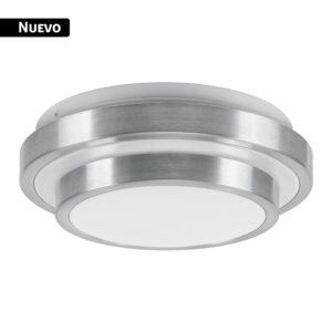 Luminario LED plafón decorativo 9W 6500K, metálico, BASIC