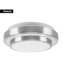 Luminario LED plafón decorativo 15W 6500K, metálico, BASIC