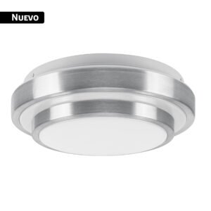 Luminario LED plafón decorativo 15W 6500K, metálico, BASIC