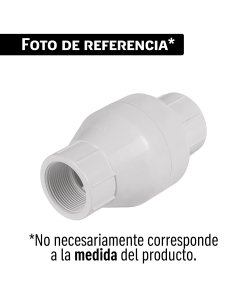 Válvula check de PVC 1-1/2' roscable, FOSET