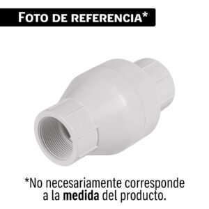 Válvula check de PVC 1-1/2' roscable, FOSET