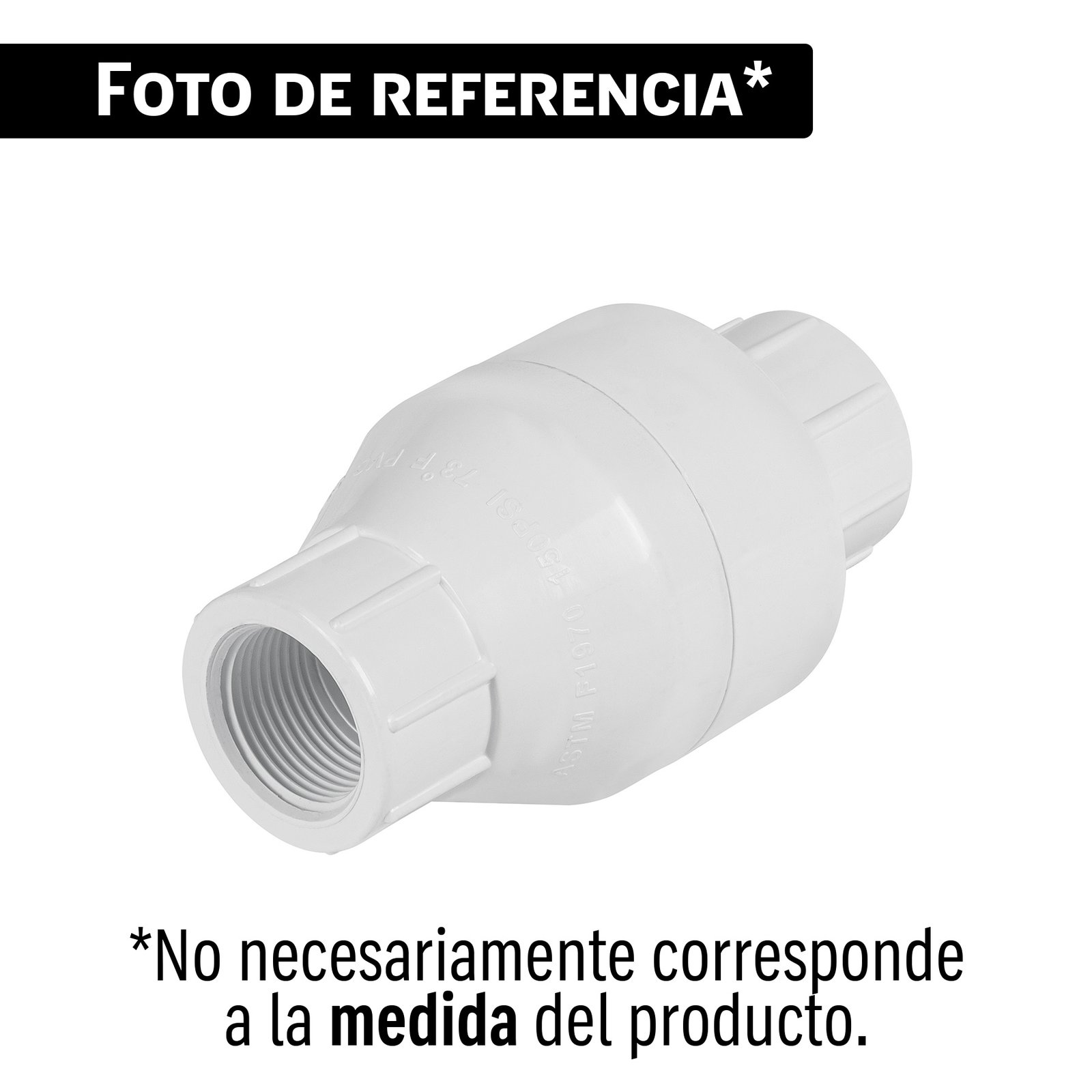 Válvula check de PVC 1' roscable, FOSET