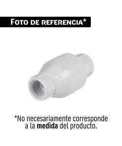 Válvula check de PVC 3/4' roscable, FOSET