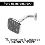 Regadera cuadrada 3-3/4' brazo y chapetón, blíster, BASIC