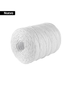 Rollo de rafia de 750 m color blanco calibre 6 g/m, FIERO