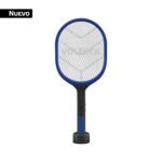 Raqueta mata moscas y mosquitos con base, recargable VOLTECK