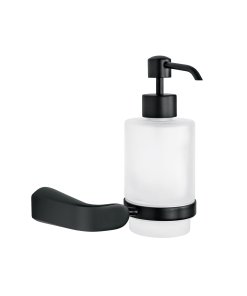 Dispensador de jabón a pared, negro, FOSET RIVIERA