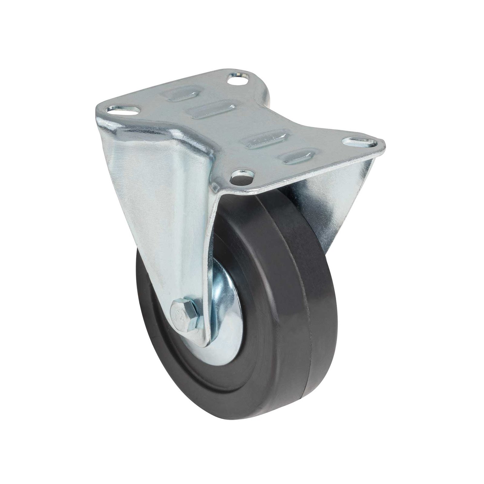 Rodaja hule 4', placa fija con balero, carga 60kg, FIERO