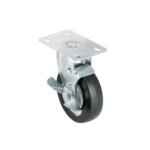 Rodaja hule 4', placa giratoria con freno, balero, 50kg