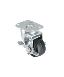 Rodaja hule 2', placa giratoria con freno, balero, 40kg