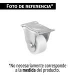 Rodaja de polietileno 2 1/2' placa fija con balero, FIERO