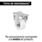 Rodaja de polietileno 3' placa fija con balero, FIERO