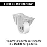 Rodaja de polietileno 4' placa fija con balero, FIERO