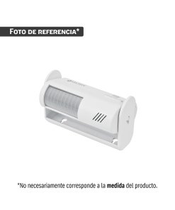 Sensor de movimiento con alarma y timbre inalámbrico