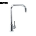 Monomando para fregadero cuello curvo, cromo, TUBIG