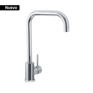 Monomando para fregadero cuello curvo, cromo, TUBIG