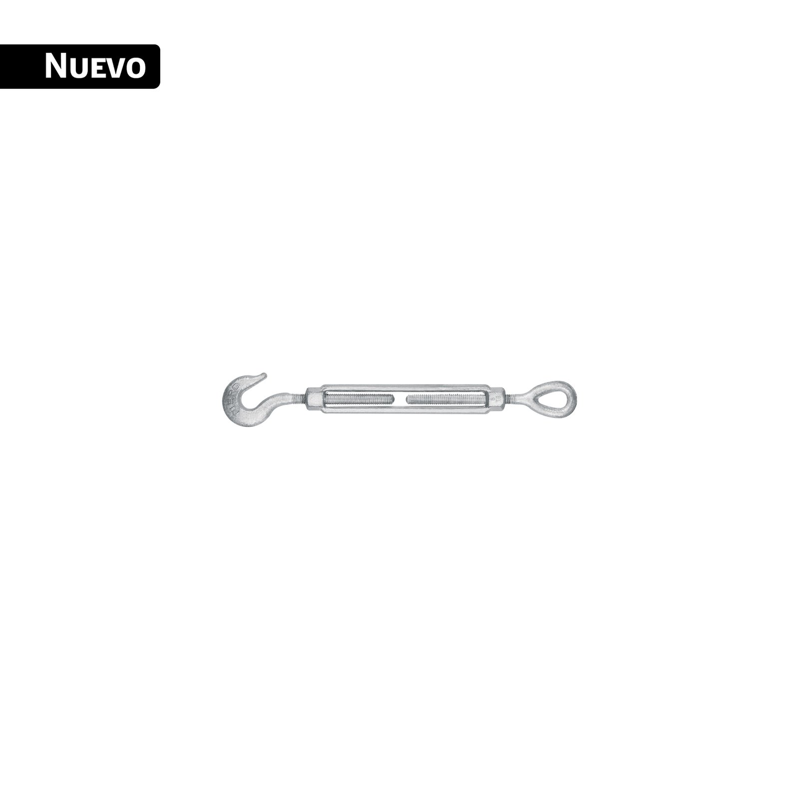 Tensor forjado 5/16 x 4-1/2' ojo-gancho, galvanizado, FIERO