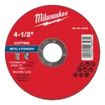 DISCO DE CORTE P/METAL 4 " X0.045. 49940003 Milwaukee 1/2, 7/8